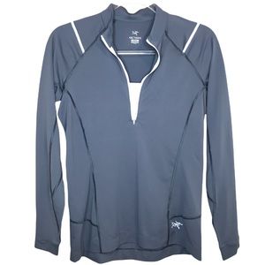 ARC’TERYX Size MEDIUM Gray Half Zipper Long Sleeve